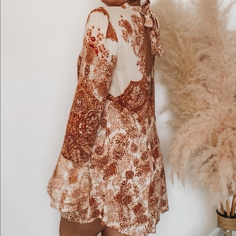 FREE PEOPLE PATTERNED MINI DRESS/TUNIC